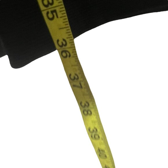 Talbots Black White Textured Short Sleeve Sheath Below Knee Dress Small Petite - Picture 7 of 10